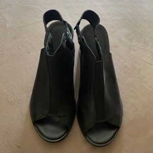 TOPSHOP leather block heels